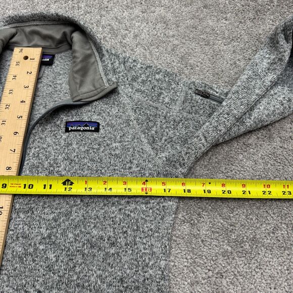 Patagonia Better Sweater 1/4 Zip Fleece Jacket Women XS Gray Outdoor Hiking Camp - Picture 12 of 14